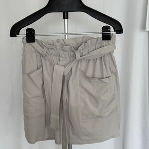 Athleta Light Gray Waist Shorts